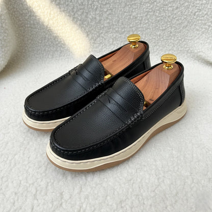 Genuine Leather Light Weight Casual shoe for men- 1004